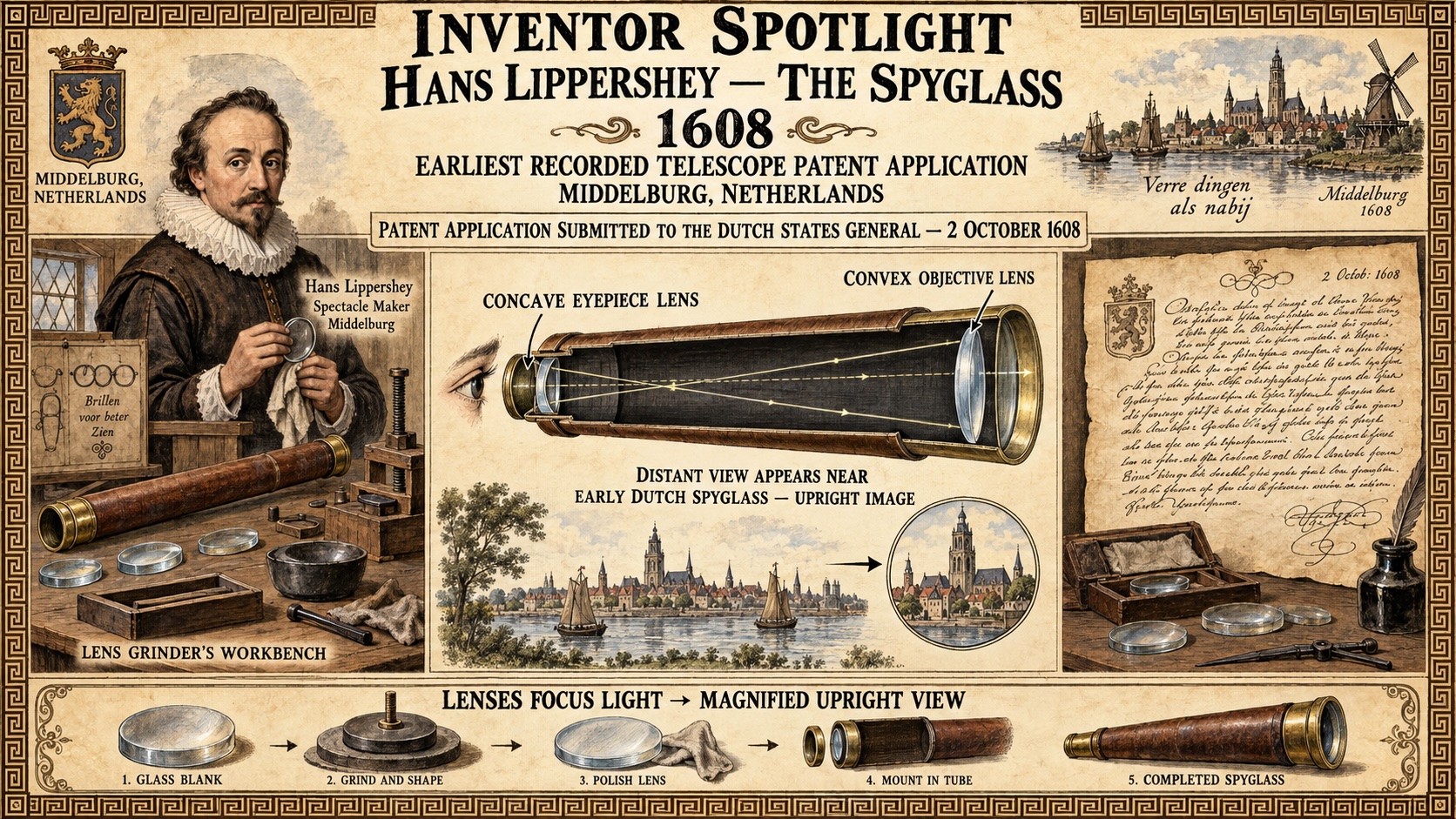 Inventor Spotlight: Hans Lippershey — The Spyglass, 1608